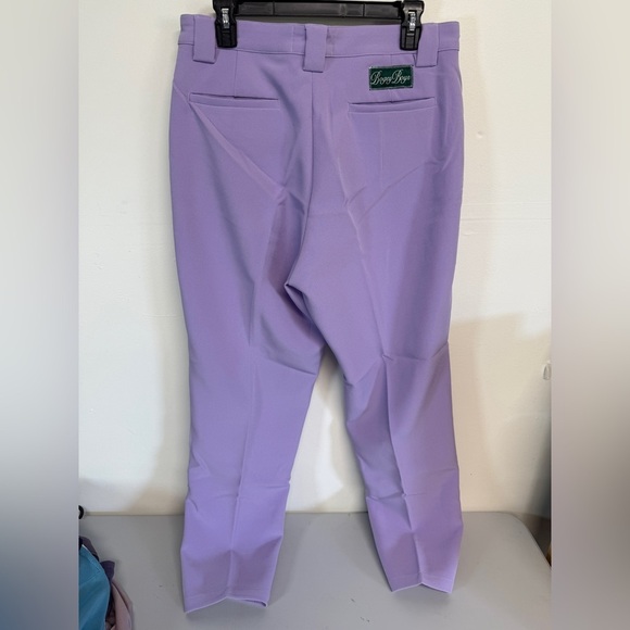 Bogey Boys Men’s The Best Pant Purple Size 32 NWOT Straight Leg Pleated - Picture 2 of 6